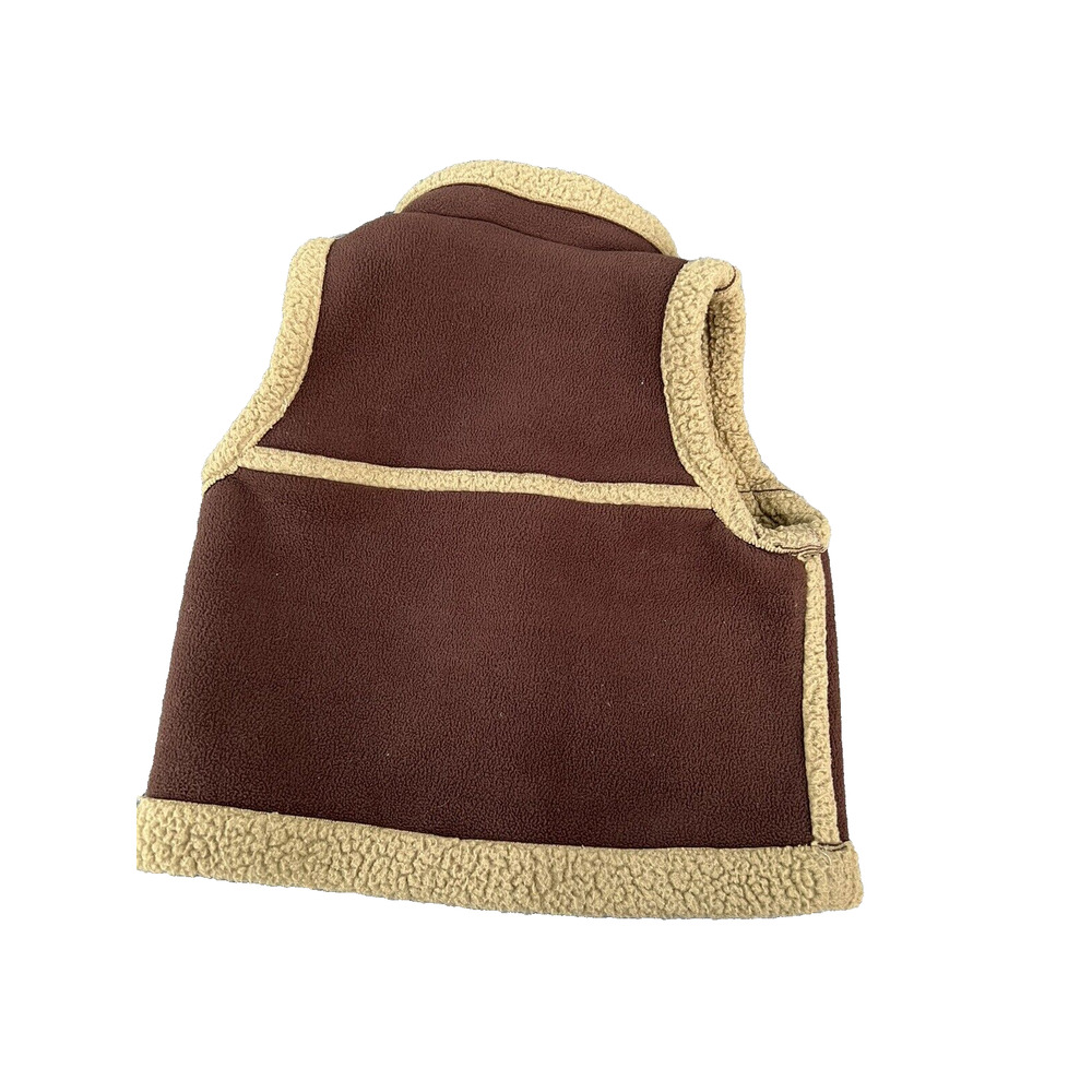 Columbia Brown Faux Shearing Full-Zip Size 18 months Baby Toddler vest A000179 - Picture 2 of 6
